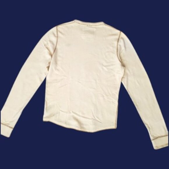 VTG Y2K Abercrombie Cream Thermal Top Sz XL A&F Twilight Bella Swan Fairy Grunge - Picture 3 of 9